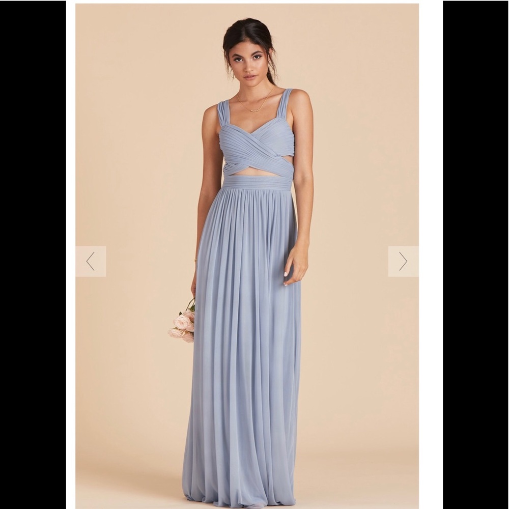 Burst Grey bridesmaids dress